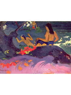 Постер DRABS A3 Гоген, Поль, Fatata Te Miti Купанье
