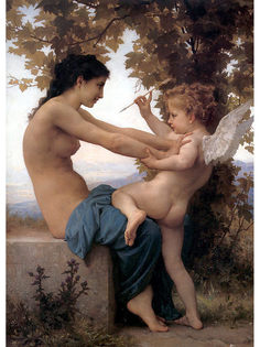 Постер DRABS A2 Вильям-Адольф Бугеро, Девушка, сопротивляющаяся Купидону