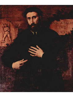 Постер DRABS A2 Лоренцо Лотто, Портрет 37-летнего мужчины