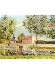 Постер DRABS A3 Сислей, Альфред, Дома на берегу Луэна