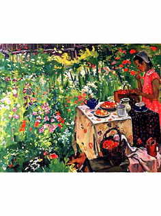 Постер DRABS A3 Тетерин Виктор Кузмич, Натюрморт с клубникой. Девочка