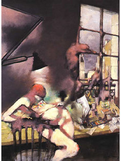 Постер DRABS A2 Дороти Таннинг, Все еще в студии