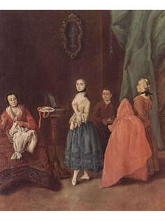 Постер DRABS A2 Пьетро Лонги, Дама у портнихи