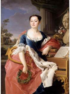 Постер DRABS A2 Помпео Батони, Portrait of Princess Giacinta Orsini Buoncampagni Ludovisi