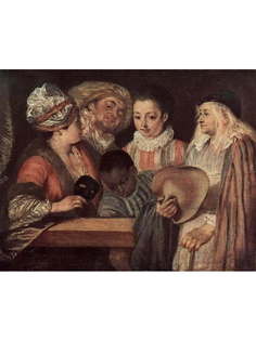 Постер DRABS A2 Ватто, Антуан, Маскарад возвращение с бала