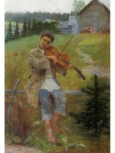 Постер DRABS A3 Богданов-Бельский Николай Петрович, Мальчик со скрипкой