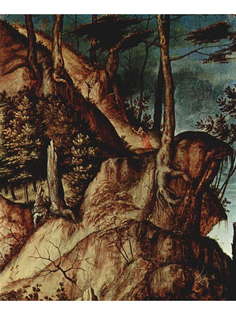 Постер DRABS A2 Лоренцо Лотто, Св. Иероним в пустыне 1