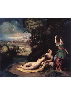 Постер DRABS A3 Джованни Баттиста Лутери Досси, Diana and Calisto