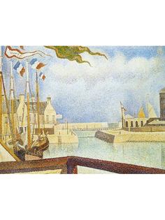 Постер DRABS A2 Жорж Сера, Порт-ан-Бессен, воскресенье