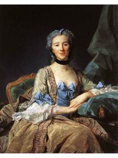 Постер DRABS A2 Перронно, Жан Батист 1715 - 1783 , Портрет мадам де Соркенвиль