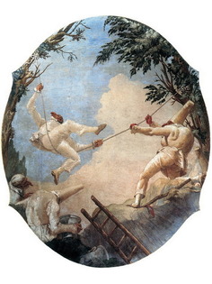 Постер DRABS A2 Джованни Доменико Тьеполо, Качели Пульчинеллы