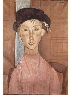 Постер DRABS A2 Амедео Модильяни, Девушка в шляпе