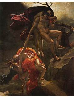 Постер DRABS A3 Жироде де Руси Триозон, Анн-Луи, Scene of the Flood