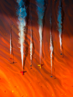 Постер DRABS А2 Иллюстрация Flying low