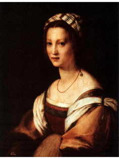 Постер DRABS A2 Андреа дель Сарто, Портрет жены художника