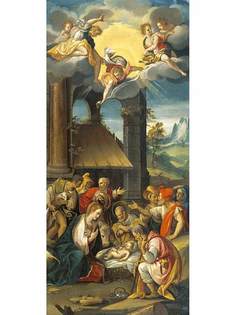 Постер DRABS A2 Просперо Фонтана, The Adoration of the Shepherds