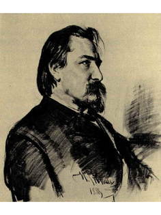 Постер DRABS A3 Репин Илья Ефимович, Портрет В.В.Матэ