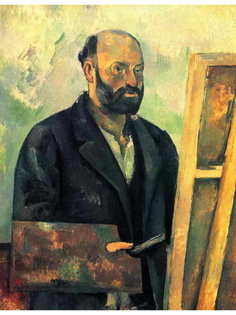 Постер DRABS A3 Сезанн, Поль, Автопортрет с палитрой