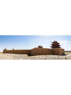 Постер DRABS A2 Вид на форт Цзяюйгуань с ворот, выходящих на пустыню Гоби, Китай