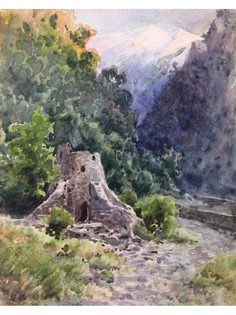 Постер DRABS A3 Батурин Виктор Павлович, Ущелье на Кавказе