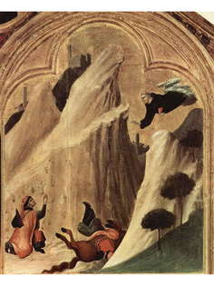 Постер DRABS A3 Симоне Мартини, Августин спасает упавшего с коня всадника