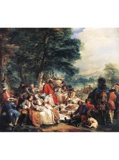 Постер DRABS A3 Ванлоо, Карл, Отдых на охоте