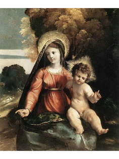 Постер DRABS A2 Джованни Баттиста Лутери Досси, Madonna and Child