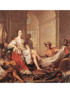 Постер DRABS A3 Наттье, Жан-Марк, Mademoiselle de Clermont en Sultane