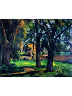 Постер DRABS A2 Сезанн, Поль, Каштаны и хозяйственные постройки в Жа де Буффан