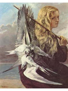 Постер DRABS A3 Курбе, Гюстав, Девушка с чайками