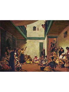 Постер DRABS A3 Делакруа, Эжен 1798 - 1863 , Еврейская свадьба в Марокко