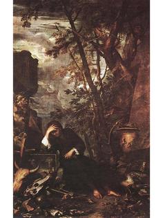 Постер DRABS A2 Сальваторе Роза, Democritus in Meditation