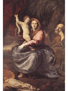 Постер DRABS A3 Пюже, Пьер, The Holy Family at the Palm-tree