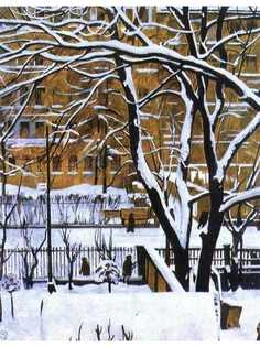 Постер DRABS A3 Верейский Г. С. Зимний пейзаж