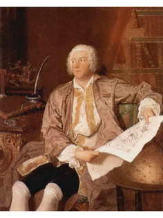 Постер DRABS A3 Буше, Франсуа, Портрет шведского посла К. Г. Тессина