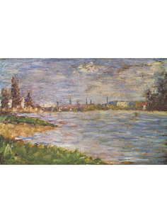 Постер DRABS A3 Сёра, Жорж, Два берега реки