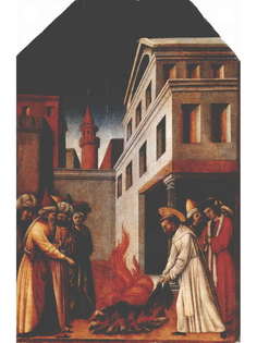 Постер DRABS A2 Антонио Виварини, Св. Петр Мартир творит чудо с огнем перед Султаном