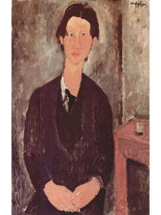 Постер DRABS A3 Амедео Модильяни, Портрет Хаима Сутина, сидящего у стола