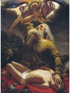 Постер DRABS A3 Рейтерн Евграф Романович, Авраам приносит Исаака в жертву