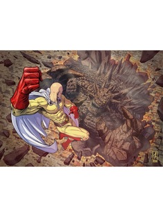 Постер DRABS A2 Ванпанчмен Сайтама удар 1