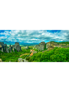 Постер DRABS A3 Монастыри Варлаама, Русану, Святого Николая Анапавса, Греция 2