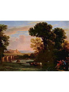 Постер DRABS A2 Клод Лоррен, Пейзаж с пастухами Пастораль