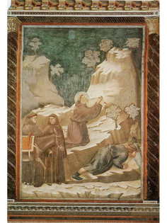 Постер DRABS A2 Джотто ди Бондоне, Святой Франциск источает воду из скалы