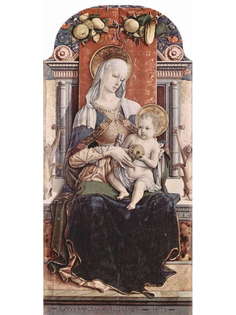 Постер DRABS A3 Карло Кривелли, Мадонна на троне