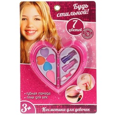 Набор косметики для девочек Играем вместе тени для век, помада, блеск для губ B1487637-R