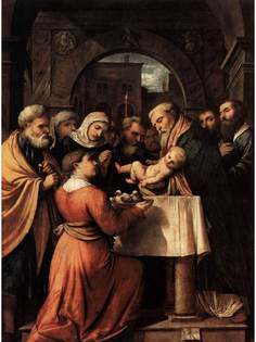 Постер DRABS A3 Джироламо Романино, Presentation of Jesus at the Temple