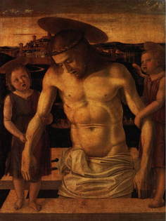 Постер DRABS A2 Джованни Беллини, Мертвый Христос, поддерживаемый ангелами 1