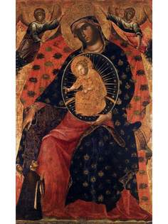Постер DRABS A3 Паоло Венециано, Madonna and Child with two Votaries