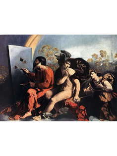 Постер DRABS A3 Джованни Баттиста Лутери Досси, Jupiter, Mercury and the Virtue