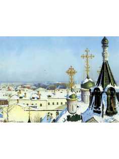 Постер DRABS A3 Светославский Сергей Иванович, Из окна Московского училища живописи